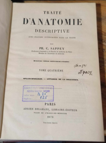 Trait d'anatomie descriptive (1873)