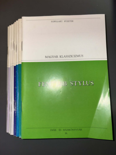 8 db POPULART f�zet: Fentebb stylus, Az ember trag�di�ja, Az �st�k�s, Mario �s a var�zsk�, Ivan Gyenyiszovics egy napja, Vadak etet�se, II. J�zsef, T�t�k