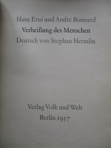 F�r Claire und Claude Roy - Verheibung des menschen