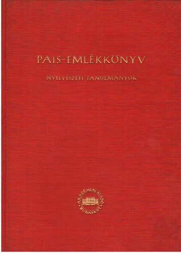 Pais-emlkknyv - Nyelvszeti tanulmnyok