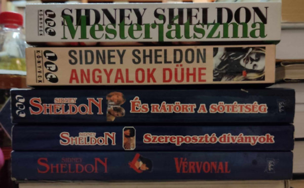 Sidney Sheldon - 5 db Sidney Sfeldon: Angyalok dhe + s rtrt a sttsg + Mesterjtszma + Szereposzt dvnyok + Vrvonal