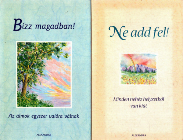 2 db pszichol�gia k�tet: Ne add fel! - B�zz magadban!