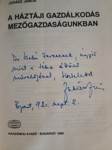 A hztji gazdlkods mezgazdasgunkban