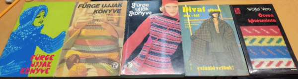 5 db kts: tven ktsminta; Divat album sz-tl; Frge ujjak knyve 1977-1978-1979