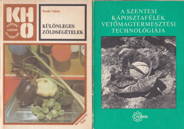 Becker Vilmos- Bogdn Istvnn, Farkas gnes, Bozsik Valria - 4 db nvnytermeszts knyv: Klnleges zldsgtelek + Hzikertek zldsgfajti + A szentesi kposztaflk vetmagtermesztsi technolgija + Korszer zldsgfajtk a kiskertben