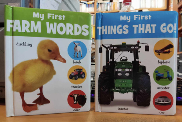 Sandcastle Books - 2 db lapoz: My First Farm Words + My First Things That Go!