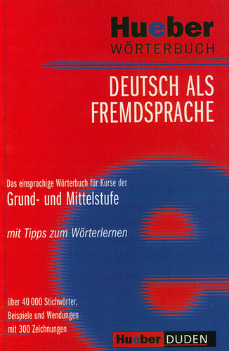 Max Hueber Verlag - Hueber Wrterbuch - Deutsch als Fremdsprache
