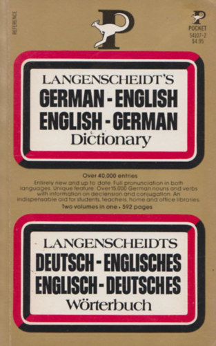 Langenscheidt's German-English, English-German dictionary