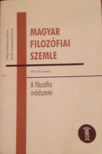 Magyar Filozfiai Szemle 2014/4 (58.vfolyam)