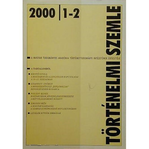 Trtnelmi szemle 2000/1-2