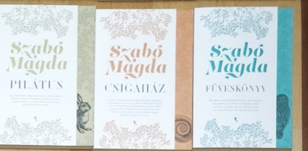 3b Szab� Magda k�nyv - Pil�tus, F�vesk�nyv, Csigah�z