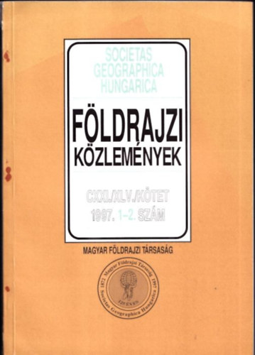 Fldrajzi kzlemnyek 1997/1-2. (egy ktetben)