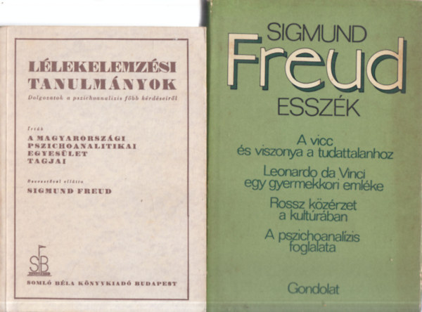 2 db. Freud ktet (Llekelemzsi tanulmnyok + Esszk)