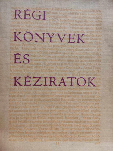 R�gi k�nyvek �s k�ziratok