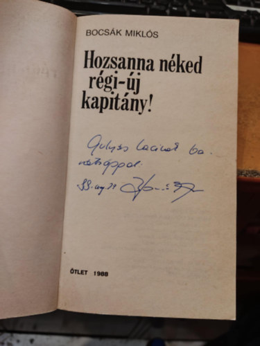 Hozsanna nked rgi-j kapitny! - dediklt