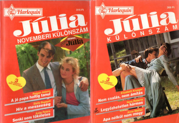 4 db Jlia klnszm 1993/5. tli klnszm + 1994/2. tavaszi klnszm + 1995/8. novemberi klnszm + 1996/2 klnszm
