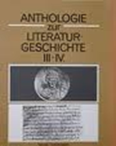 Beate Bartyik; Regine Thomas - Anthologie zur Literaturgeschichte III-IV.