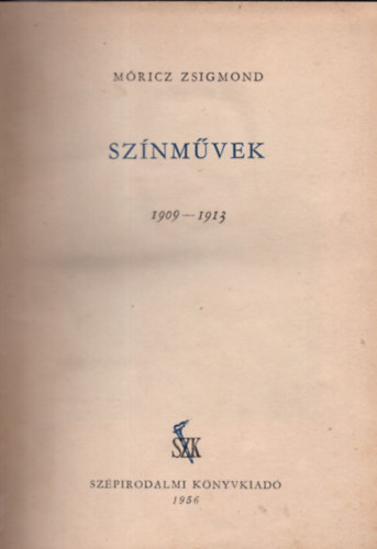 Sznmvek 1909-1913