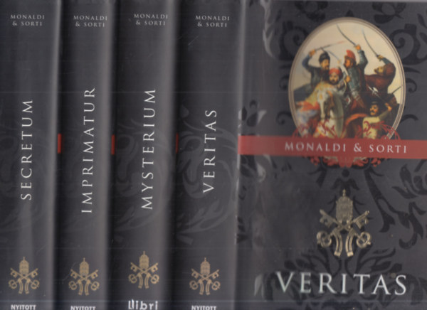 4 db. trtnelmi regny (Veritas + Mysterium + Imprimatur + Secretum)