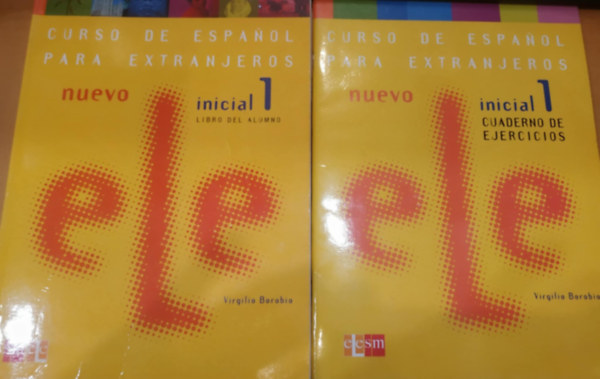 2 db Nuevo Ele inicial 1: Curso de Espanol para Extranjeros Libro del Alumno + Cuaderno de Ejercicios