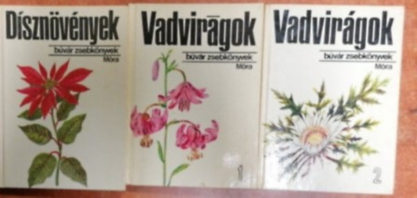 Mra Ferenc Knyvkiad - 3db bvr zsebknyv:Vadvirgok I-II+ Dsznvnyek + Kaktuszok, pozsgsok