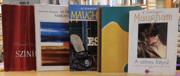 5 db Maugham: A sznes ftyol + Az rdg sarkantyja + Es + Sr s perec + Sznhz