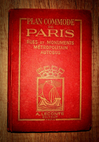 Plan Commode de Paris - Rues et monuments- Autobus et tramways - Metropolitain