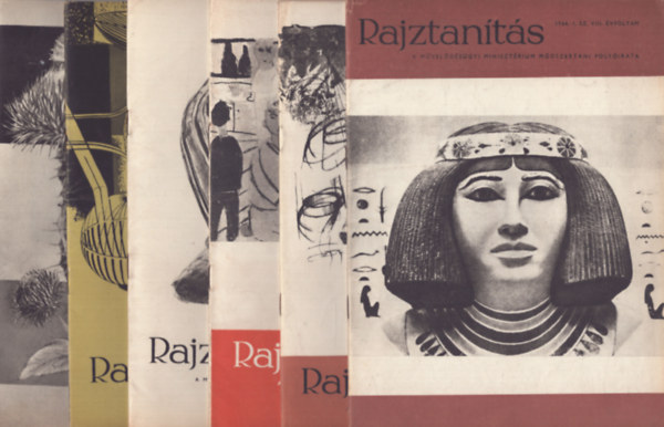 Farkas Gyrgy  (szerk.) - Rajztants - Az Oktatsi Minisztrium mdszertani folyirata - VIII.vf. 1966/1-6.szm teljes vfolyam
