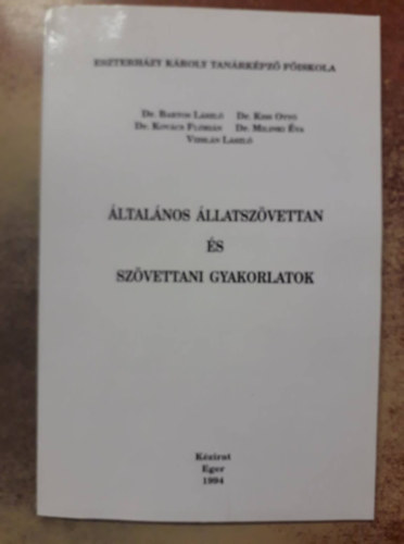 �ltal�nos �llatsz�vettan �s sz�vettani gyakorlatok