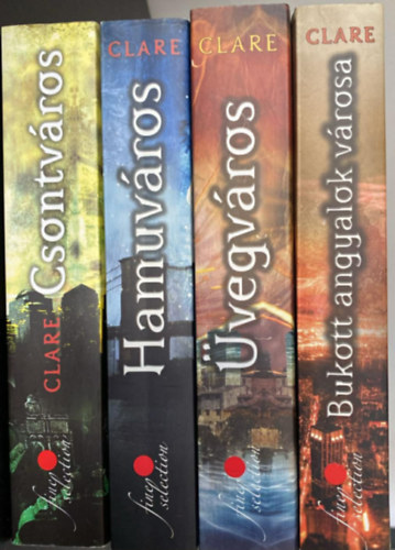 Cassandra Clare - A végzet ereklyéi I-IV. ( Csontváros + Hamuváros + Üvegváros + Bukott angyalok városa)