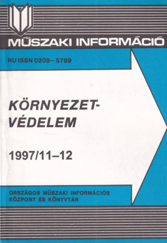 Schnviszky Lszl - Mszaki Informci - Krnyezetvdelem 1997. 11-12