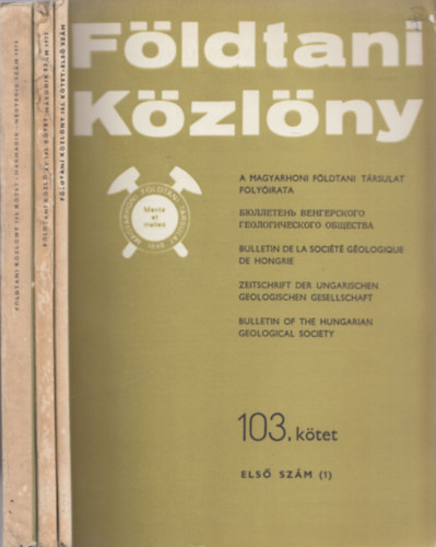 Fldtani kzlny 1973/1-4. (teljes vfolyam, 3 ktetben)