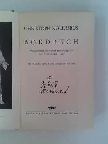 Christoph Kolumbus - Bordbuch