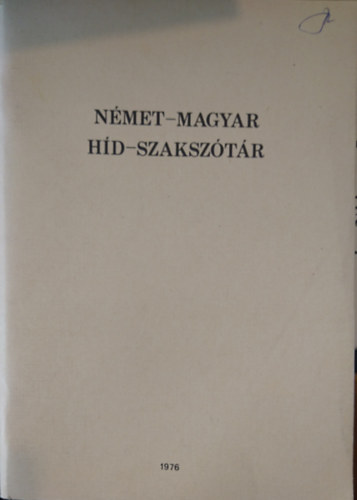 Vargha Lszl - Magyar-nmet hd-szaksztr