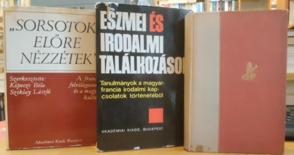 Kpeczi Bla, Str Istvn, Sziklay Lszl Rnay Gyrgy - 3 db Francia irodalomelmlet: A francia renesznsz kltszete + Eszmei s irodalmi tallkozsok + "sorsotok elre nzztek"
