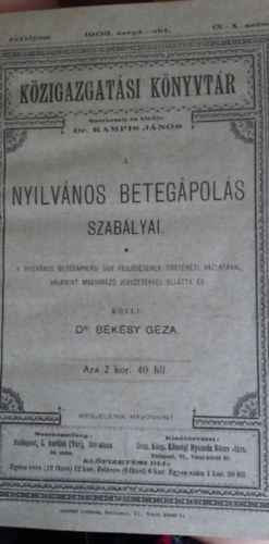 A nyilv�nos beteg�pol�s szab�lyai