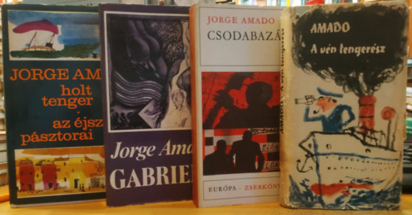 4 db Jorge Amado: A vn tengersz + Csodabazr + Gabriela + Holt tenger/Az jszaka psztorai