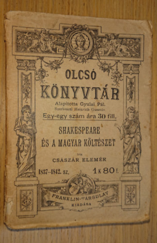 Shakespeare �s a magyar k�lt�szet
