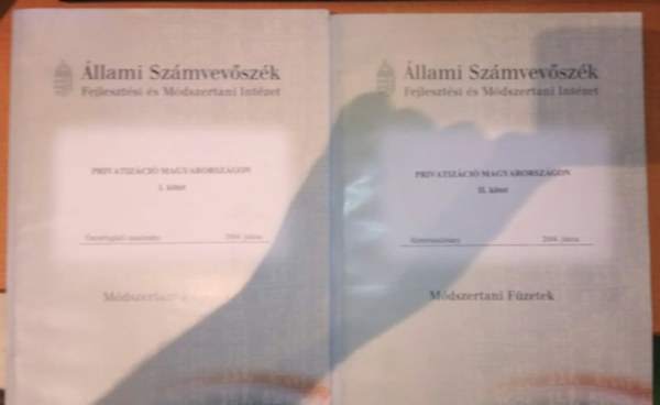 Privatizci Magyarorszgon I. + II. ktet - sszefoglal tanulmny jnius - Mdszertani fzetek
