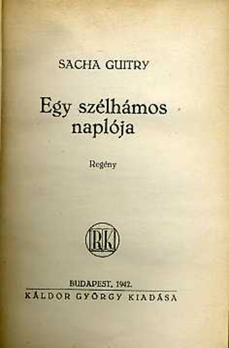 Egy sz�lh�mos napl�ja