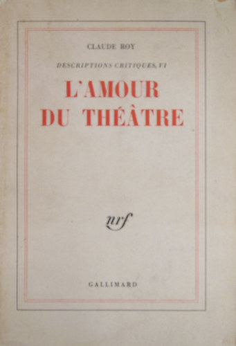 L'amour du th��tre