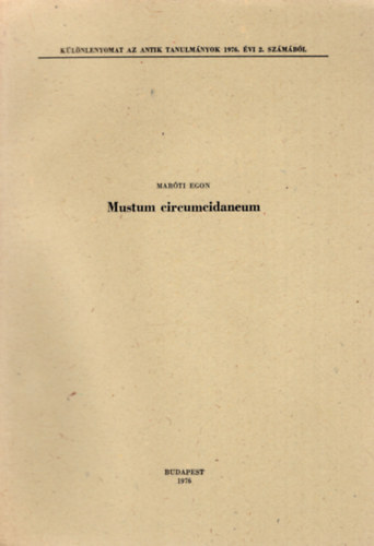 Mustum circumcidaneum - Klnlenyomat
