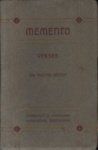 Memento - Versek