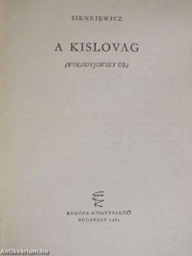 A kislovag