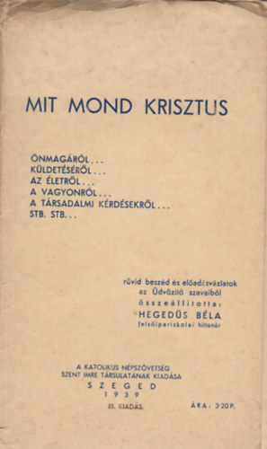 Mit mond Krisztus