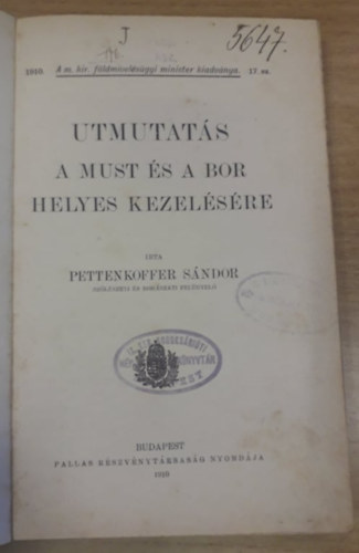 Utmutats a must s a bor helyes kezelsre