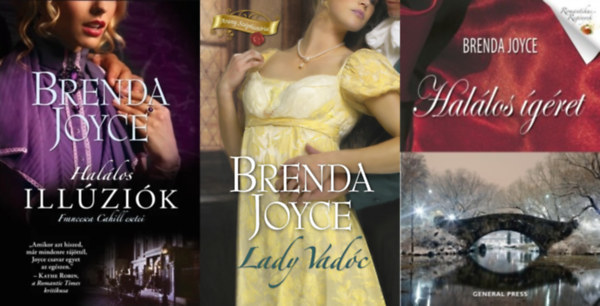 3 db Brenda Joyce romantikus regny: Lady Vadc + Hallos gret + Hallos illzik