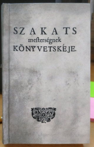 Szakts mestersgnek knyvetskje