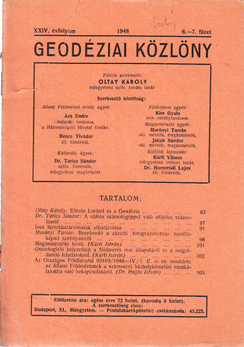 Geodziai kzlny 1948/6-7. fzet