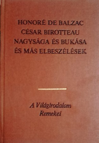 Csar Birotteau nagysga s buksa